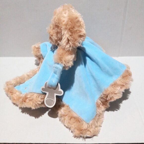 Baby Starters Puppy Security Blanket-Dream Big Little One-Satin Lined-Ratlle-NEW - Picture 2 of 12